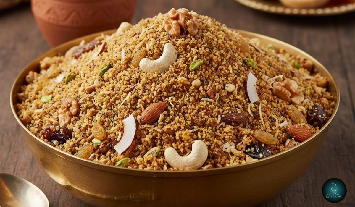 ગુજરાતી ડ્રાયફ્રૂટ પંજરી રેસીપી